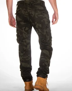 Aidan reisitaskuhousut - Vihreä camo