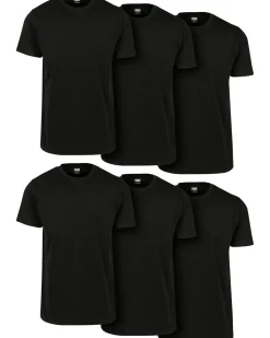 Basic t-paita 6-pack - Musta
