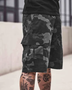 BDU Ripstop reisitaskushortsit - Harmaa camo