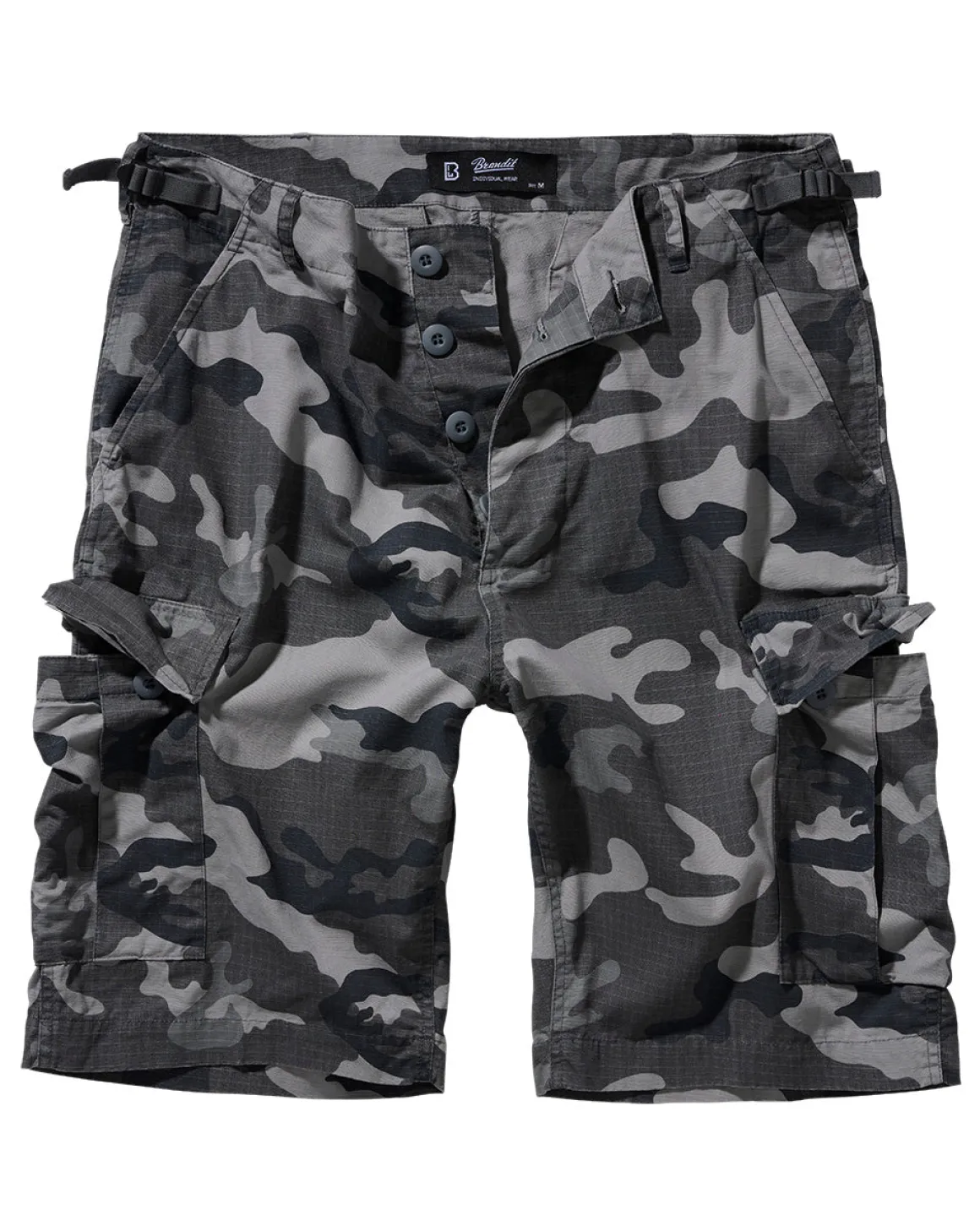 BDU Ripstop reisitaskushortsit - Harmaa camo