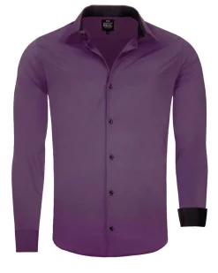 Beales kauluspaita - Violetti/Musta