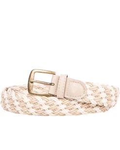 Braided kangasvyö - Beige