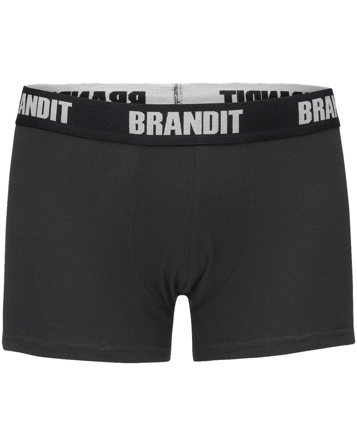 Brandit logo bokserit 2-pack - Musta & Musta
