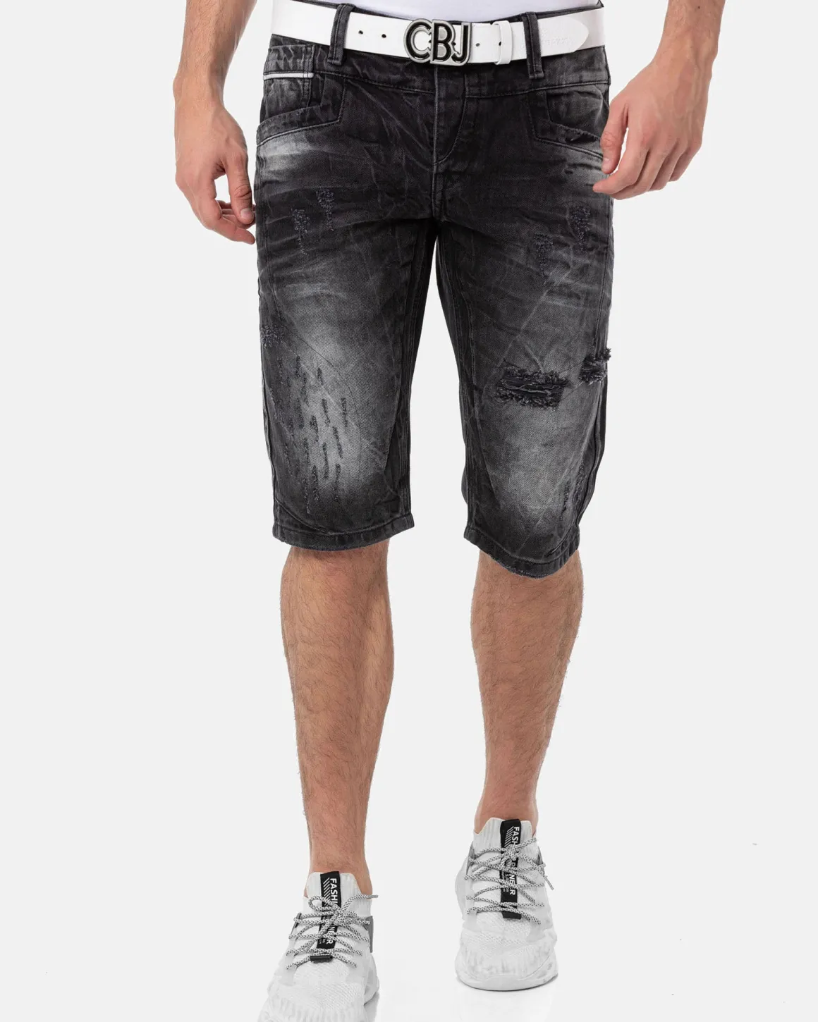 CK288 Bruce farkkushortsit - Mustat