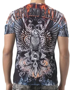 CT818 Eagle Skull t-paita - Sininen