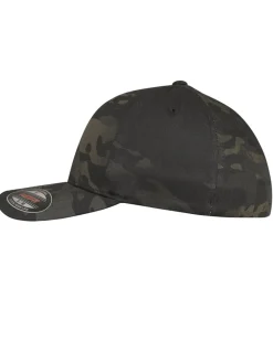 Flexfit Multicamo lippis - Musta