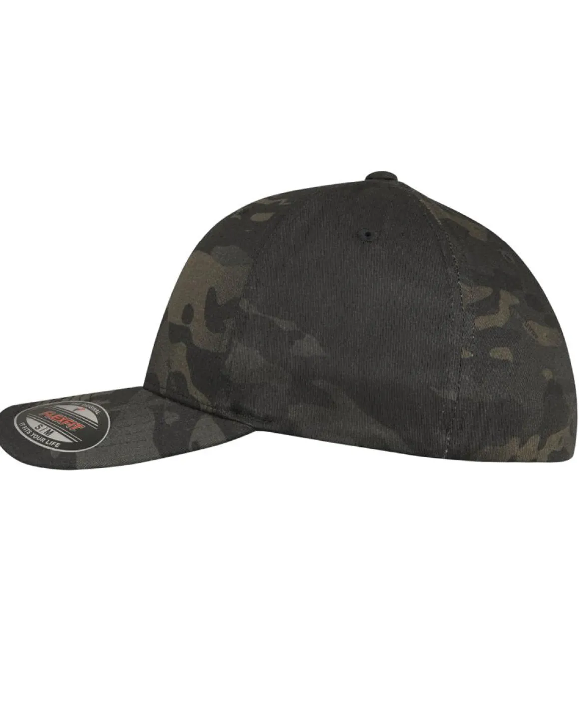 Flexfit Multicamo lippis - Musta