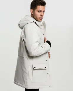 Hooded heavy parkatakki - Beige