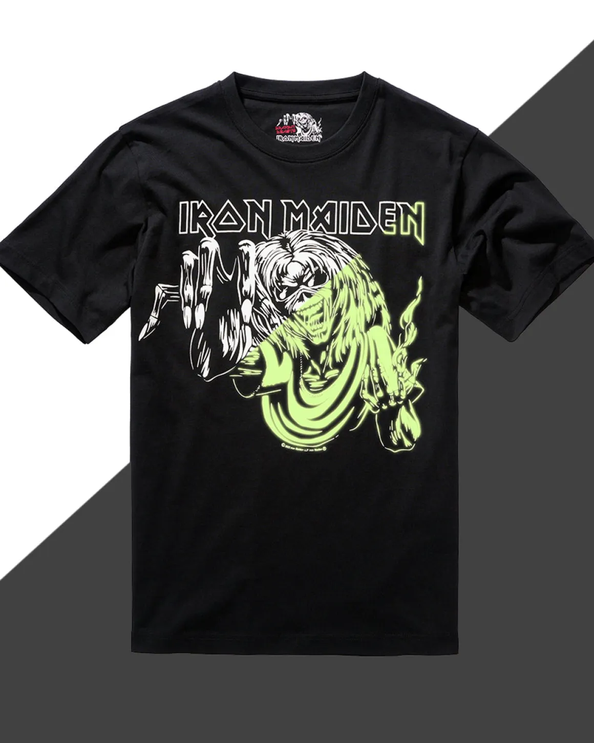 Iron Maiden Eddy Glow t-paita - Musta