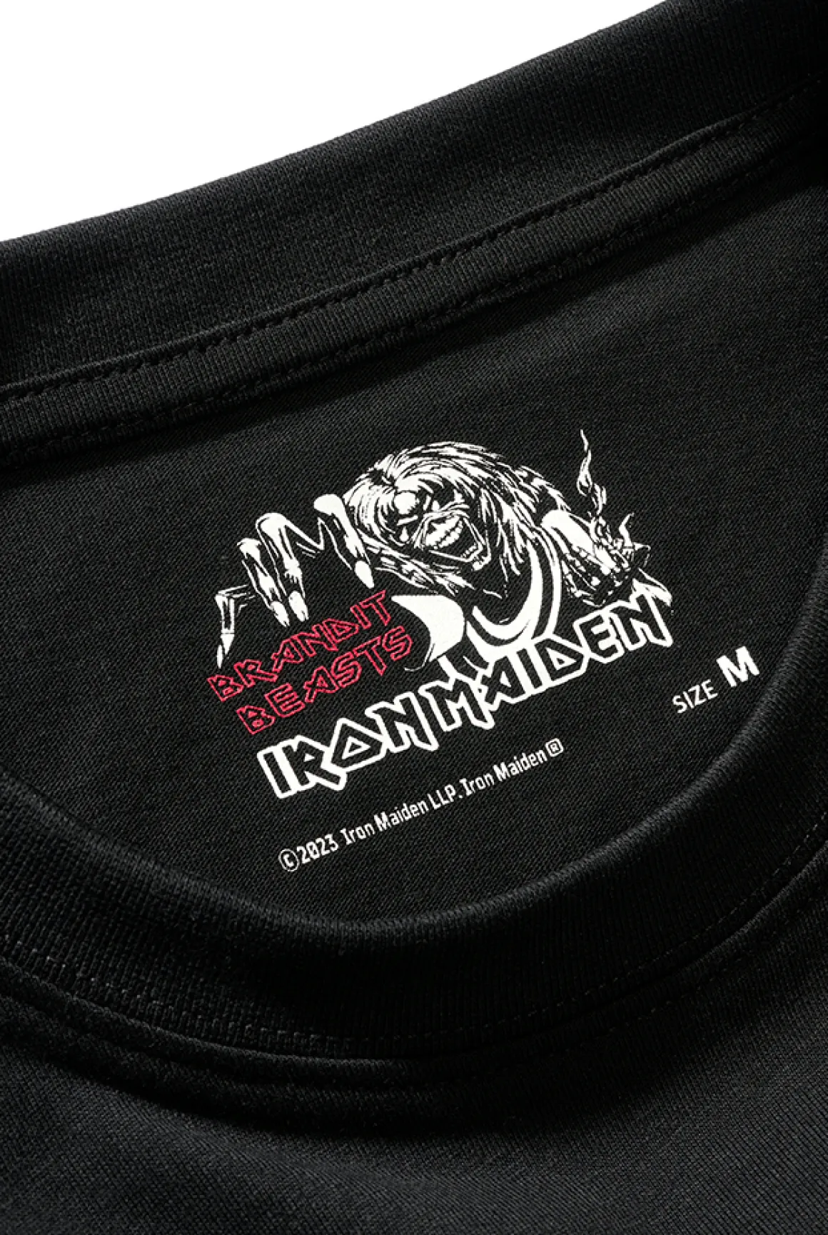 Iron Maiden Eddy Glow t-paita - Musta