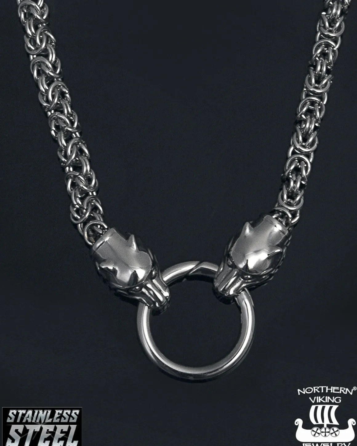 Kuningasketju Sudenpäillä kaulakoru - Teräs