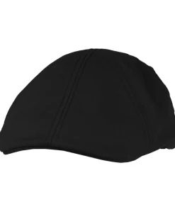 Macon 56 gen linen flat cap - Musta