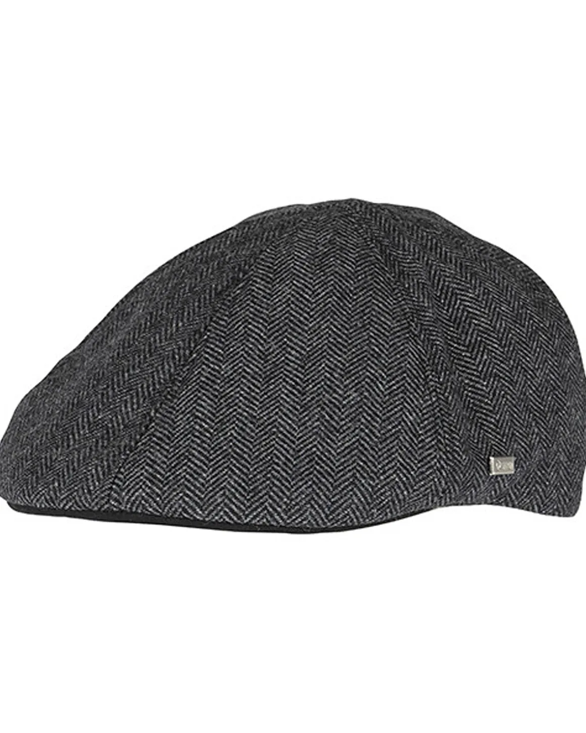 Macon 56 Herringbone flat cap - Harmaa