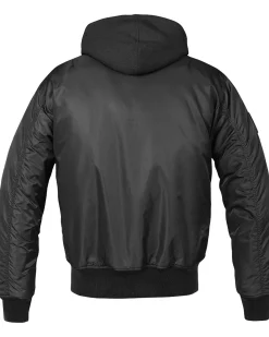 MA1 hooded bombertakki - Musta