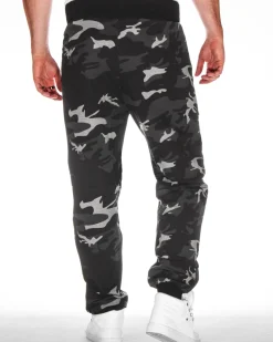 Naval collegehousut - Musta Camo/Valkoinen