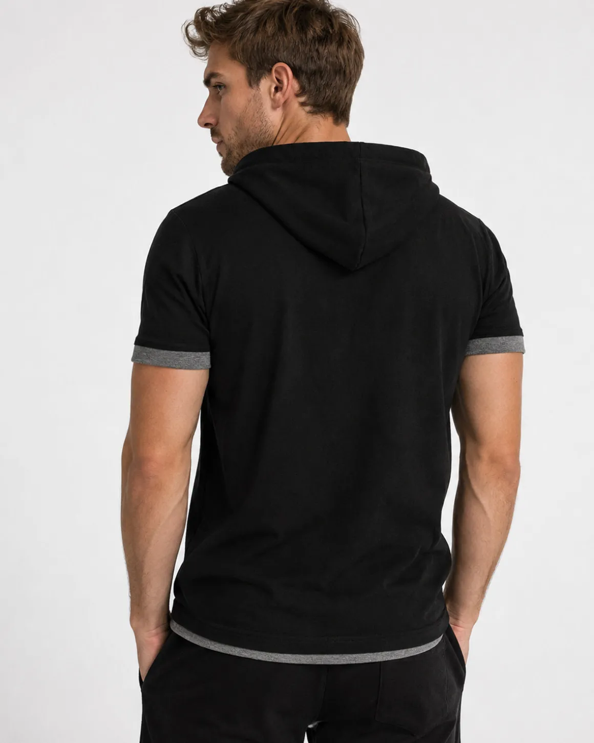 Nordic Hoodie t-paita - Musta/Harmaa