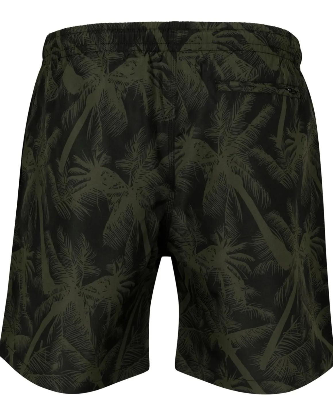 Pattern Palm uimashortsit - Musta/Vihreä