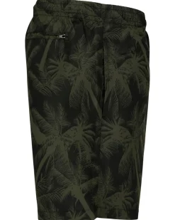 Pattern Palm uimashortsit - Musta/Vihreä