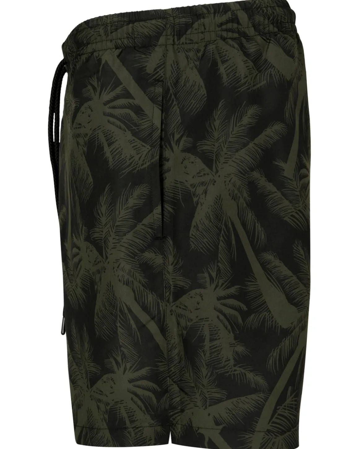 Pattern Palm uimashortsit - Musta/Vihreä