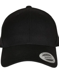 Premium curved snapback - Musta