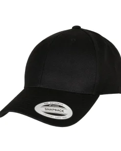 Premium curved snapback - Musta
