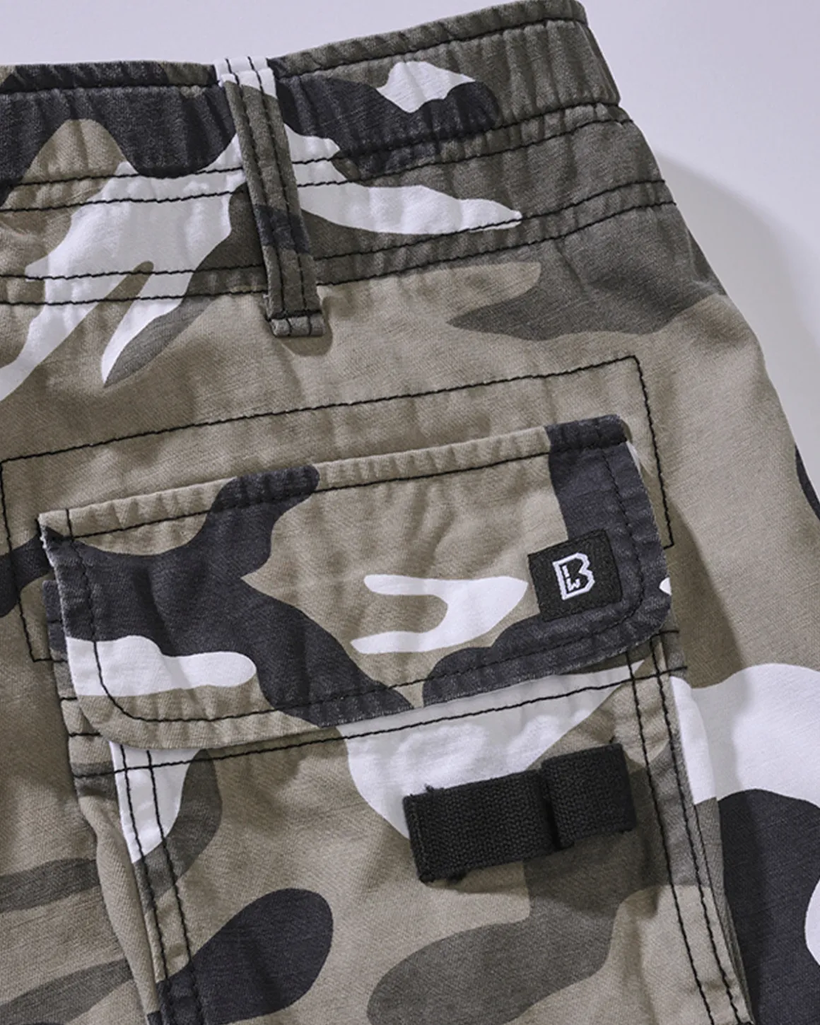 Pure slim reisitaskuhousut - Valkoinen camo