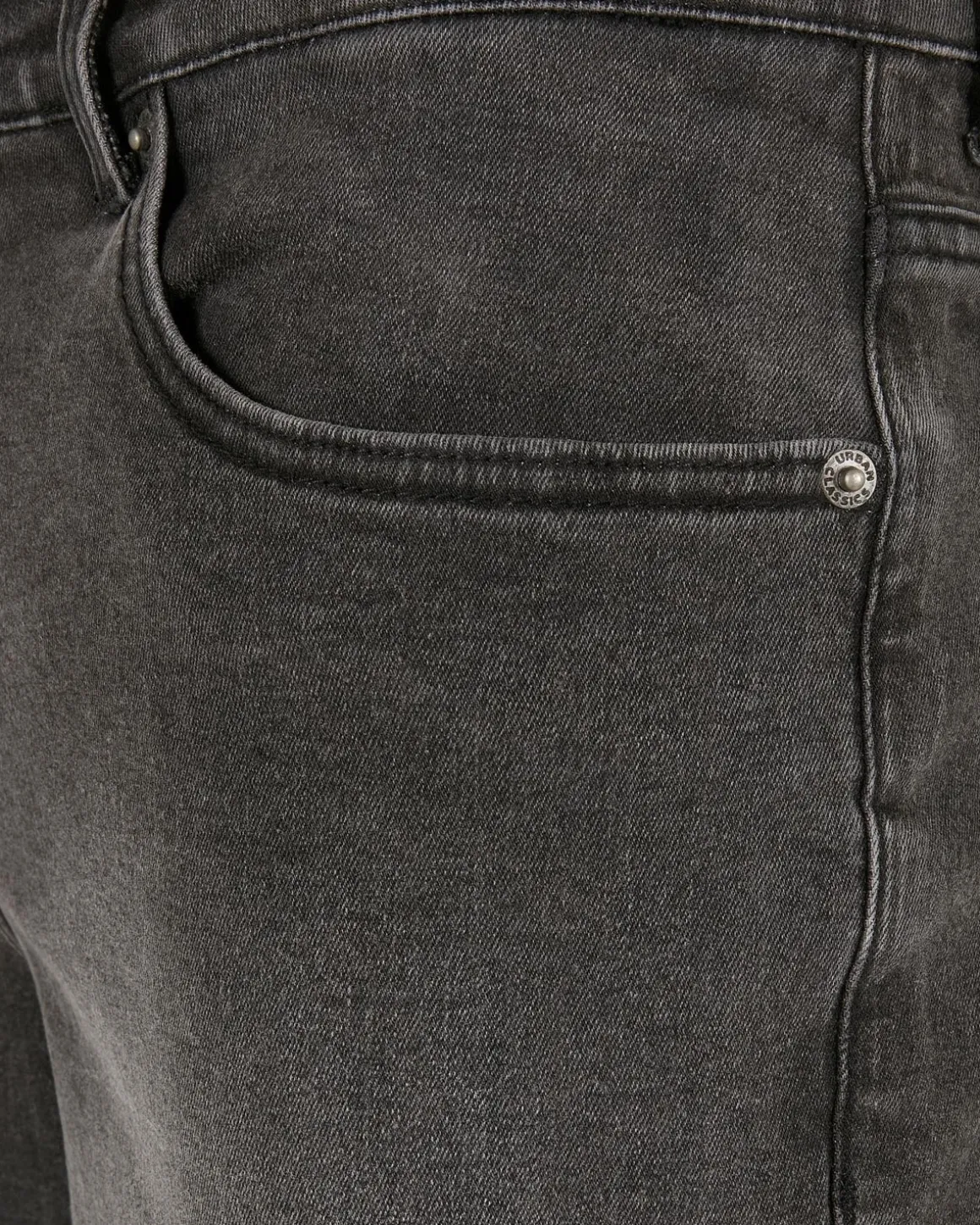 Relaxed fit farkkushortsit - Musta