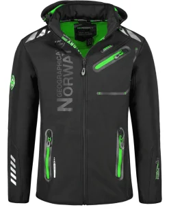 Royaute softshell-takki - Musta/Vihreä