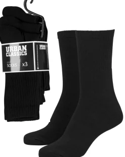 Sport sukat 3-pack - Musta