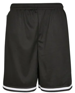 Stripe mesh shortsit - Musta/Valkoinen
