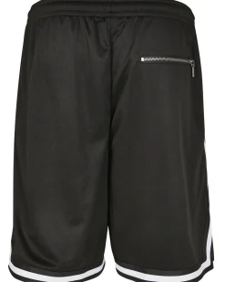 Stripe mesh shortsit - Musta/Valkoinen