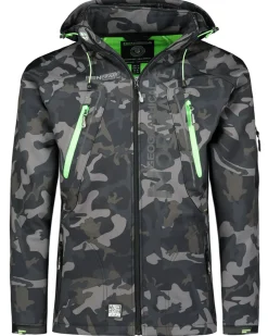 Techno softshelltakki - Camo/Vihreä