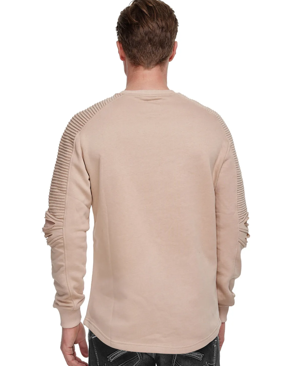 Torn pitkähihainen - Beige