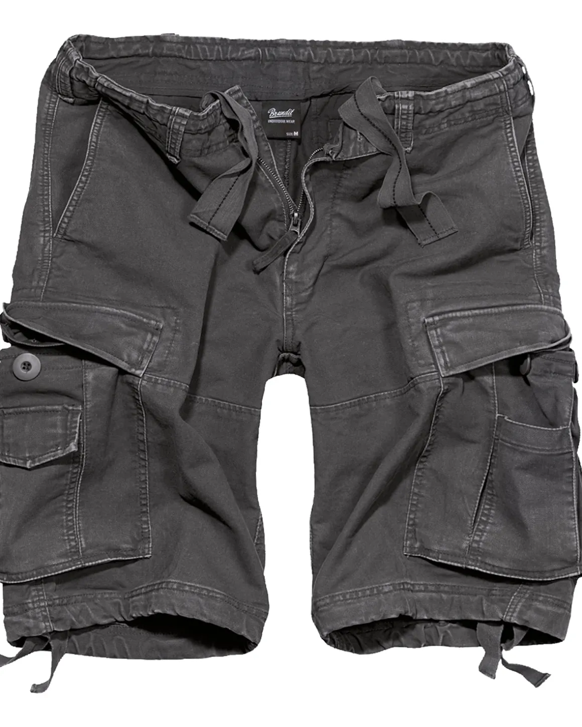 Vintage reisitaskushortsit - Tummanharmaa