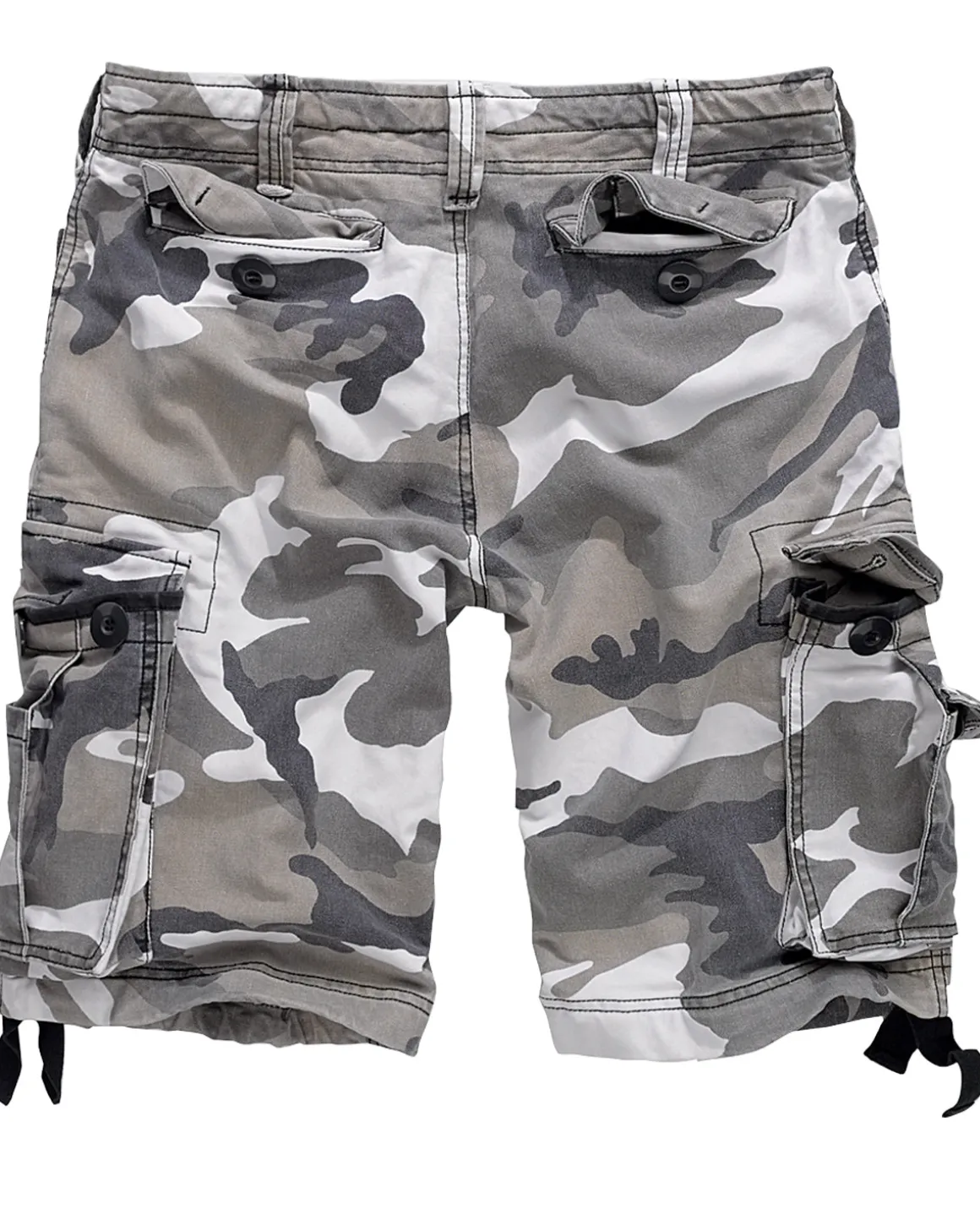 Vintage reisitaskushortsit - Valkoinen camo