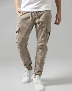 Zane reisitaskuhousut - Beige camo